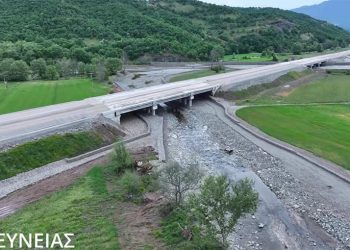 Ε65: Η πρόοδος των εργασιών στο τμήμα Εγνατία Οδός – Καλαμπάκα σε βίντεο
