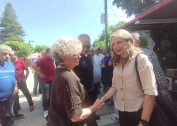 Δριμεία κριτική στην κυβέρνηση άσκησε από τα Τρίκαλα η Μιλένα Αποστολάκη