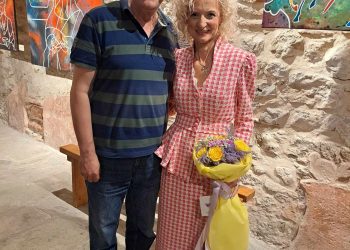 Αντιπροσωπεία των Τρικαλινών Ιεροψαλτών στην έκθεση της Κωνσταντίνας Σουλιώτη