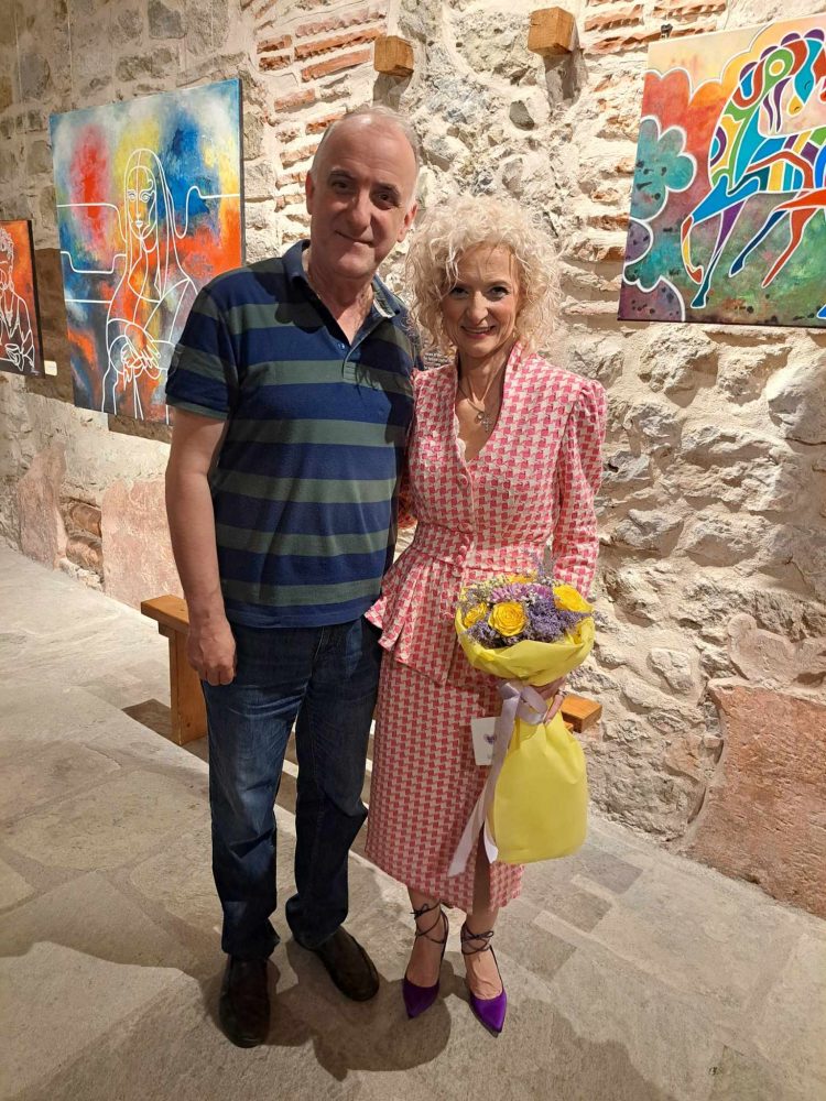 Αντιπροσωπεία των Τρικαλινών Ιεροψαλτών στην έκθεση της Κωνσταντίνας Σουλιώτη