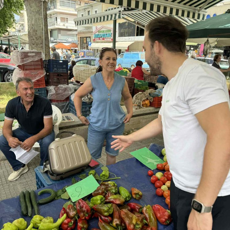 Περιοδεία υποψήφιου Ευρωβουλευτή Φώτη Καψάλη στα Τρίκαλα