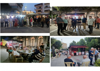 Συγκρατημένα και χαλαρά, με προβληματισμό και συζητήσεις τα αποτελέσματα στα περίπτερα των κομμάτων