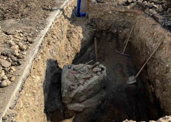 Αναπάντεχη αρχαιολογική ανακάλυψη κατά τη διάρκεια έργων της ΔΕΥΑΤ στα Τρίκαλα
