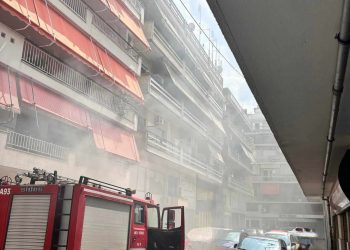 Τρίκαλα: Φωτιά σε διαμέρισμα επί της Παγκάλου