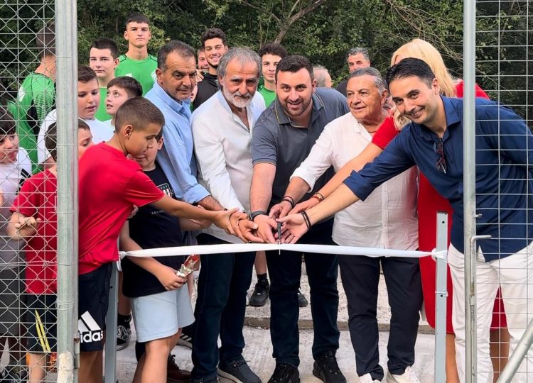 Γήπεδο 5χ5 στην Καλλιροή και Παιδική Χαρά στην Αγ. Παρασκευή (Τζούρτζια) εγκαινίασε ο Δήμαρχος Μετεώρων Λευτέρης Αβραμόπουλος