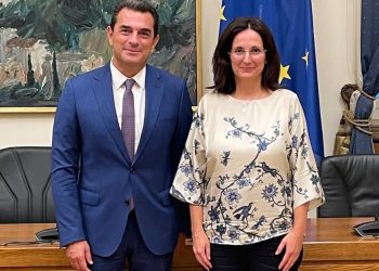 Συνάντηση του Προέδρου Ομάδας Φιλίας Ελλάδας-Σλοβενίας Κώστα Σκρέκα με την Πρέσβη της Σλοβενίας