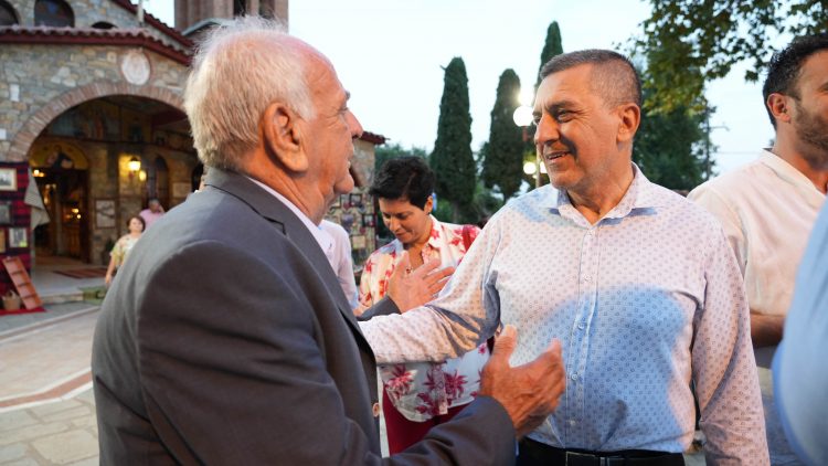 Ο Δημ. Κουρέτας στο  1ο Πανελλήνιο   Αντάμωμα  Αρβαντοβλάχων  στο Αργυροπούλι Τυρνάβου