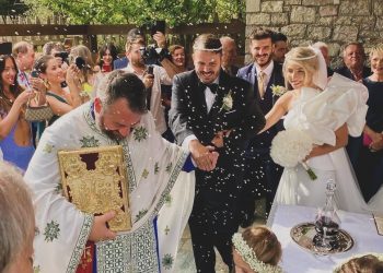 Ένας υπέροχος ρομαντικός γάμος στο Περτούλι… Ο γάμος του Παναγιώτη και της Εβελίνας