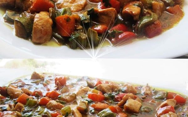 Κοτόπουλο με λαχανικά και μέλι