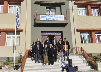 Στο πλήρως αναβαθμισμένο Δημοτικό Σχολείο Βασιλικής ο Δήμαρχος Μετεώρων Λευτέρης Αβραμόπουλος
