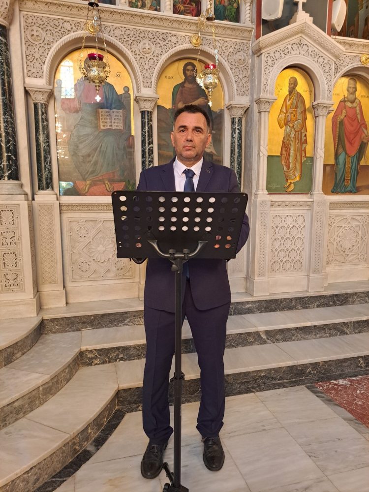Ομιλία του Προέδρου των Τρικαλινών Ιεροψαλτών στο Ιερό Μνημόσυνο των προκατόχων τους
