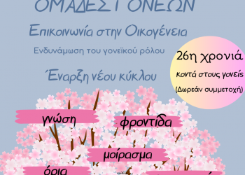 «Ομάδες Γονέων» από το Κέντρο Πρόληψης Τρικάλων – 26 χρόνια δίπλα στην οικογένεια