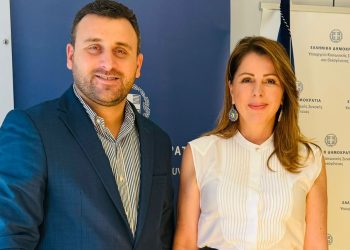 Συνάντηση Δημάρχου Μετεώρων Λ. Αβραμόπουλου με την Υφυπουργό Κοινωνικής Συνοχής και Οικογένειας Κ. Παπακώστα – Παλιούρα