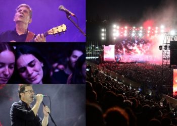 Κατάμεστο το Καλλιμάρμαρο για τη συναυλία για τα Τέμπη