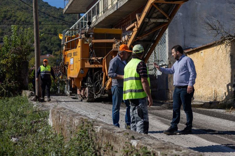 Ασφαλτόστρωση σε δρόμους της Διάβας μετά από συνεργασία Περιφέρειας Θεσσαλίας και Δήμου Μετεώρων