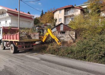 Την αντιπλημμυρική τάφρο και τα ρέματα της Τρυγώνας καθαρίζει μετά από χρόνια ο Δήμος Μετεώρων