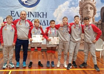 Τέσσερα χρυσά και 1 Χάλκινο μετάλλιο στο πανελλήνιο πρωτάθλημα πάλης ο Α.Σ. Τρικάλων
