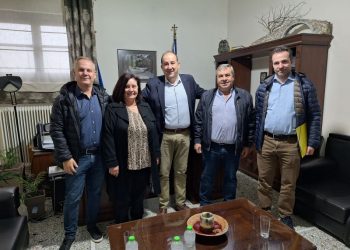 Επίσκεψη του Διευθυντή της Δευτεροβάθμιας Εκπαίδευσης Τρικάλων κ. Καπανιάρη Αλέξανδρου στον Δήμαρχο Πύλης