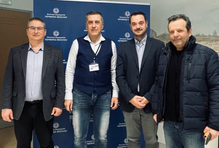 Εθιμοτυπική επίσκεψη του νέου Προέδρου του Κέντρου Κοινωνικής Πρόνοιας Περιφέρειας Θεσσαλίας στον Περιφερειάρχη Δημήτρη Κουρέτα