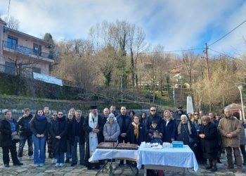 Έκοψαν πρωτοχρονιάτικη πίτα οι Μεσοχωρίτες
