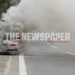 Συναγερμός στην Πυροσβεστική Υπηρεσία Βόλου – Αυτοκίνητο τυλίχθηκε στις φλόγες εν κινήσει (ΕΙΚΟΝΕΣ)