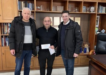 Στον Δήμαρχο Τρικκαίων στελέχη της τοπικής Διοίκησης της Διεθνούς Ενωσης Αστυνομικών