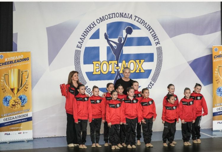 Εντυπωσιακή η πρώτη εμφάνιση των αθλητριών του Γυμναστικού Συλλόγου «Αίγλη Τρικάλων» στο Κύπελλο Ελλάδας Cheerleading 2025