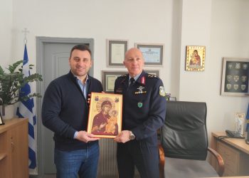 Συνάντηση του Δημάρχου Μετεώρων με τον Διευθυντή της Διεύθυνσης Αστυνομίας Τρικάλων – Ενίσχυση της συνεργασίας για την ασφάλεια του δήμου