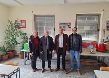 Εθιμοτυπική Συνάντηση του Θεματικού Αντιπεριφερειάρχη Παιδείας με τον Διευθυντή Δευτεροβάθμιας Εκπαίδευσης Τρικάλων