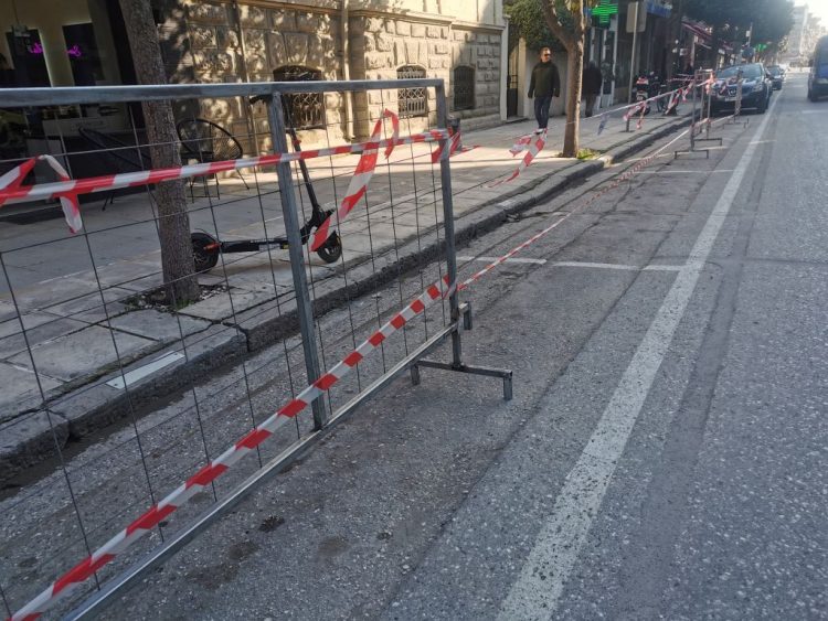 Τροποποιήσεις στη στάθμευση οχημάτων στην οδό Στρ. Σαράφη  λόγω έργων σε πεζοδρόμια