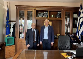 Συνάντηση του Αντιπεριφερειάρχη Παιδείας Βας. Σίμου με τον Διευθυντή Πρωτοβάθμιας Εκπαίδευσης Τρικάλων