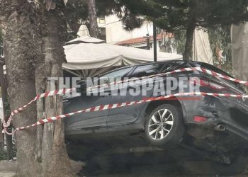 Απίστευτο τροχαίο στον Βόλο – ΙΧ «καρφώθηκε» ανάμεσα σε φοίνικες στην παραλία (ΕΙΚΟΝΑ)