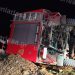 Λάρισα: Τροχαίο με Πυροσβεστικό όχημα που τούμπαρε στην περιοχή της Καλλιπεύκης – Άγιο είχαν οι πυροσβέστες (ΕΙΚΟΝΕΣ)