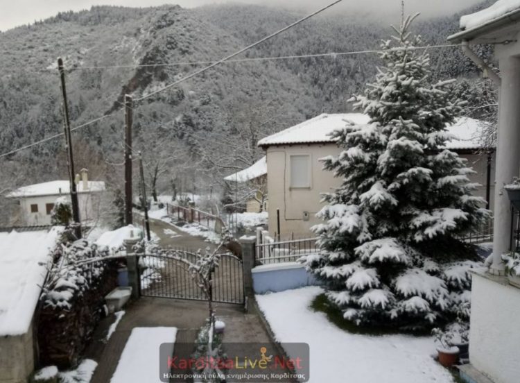 Λευκό “χαλί” και παγετός στα ορεινά της Καρδίτσας το πρωί της Τετάρτης (ΕΙΚΟΝΕΣ)