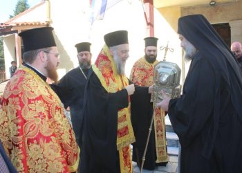 Ο Άγιος Βησσαρίωνας υποδέχτηκε τον Προστάτη του