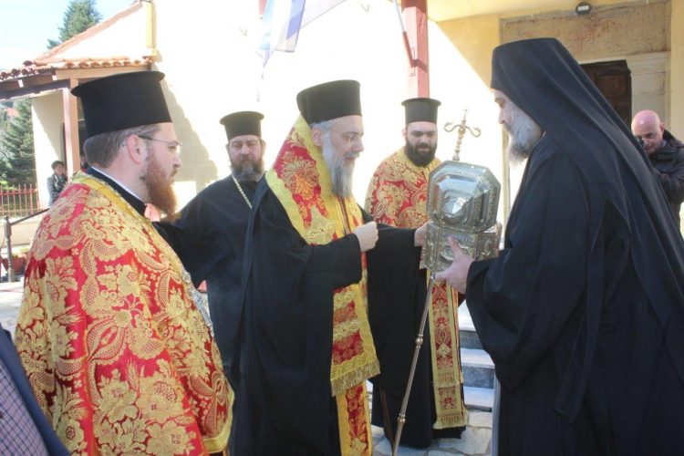 Ο Άγιος Βησσαρίωνας υποδέχτηκε τον Προστάτη του