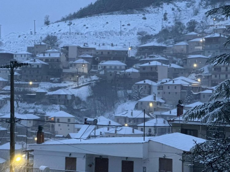 Δείτε βίντεο και φωτογραφίες: Με χιόνι ξύπνησαν σήμερα ορεινές περιοχές της Λάρισας