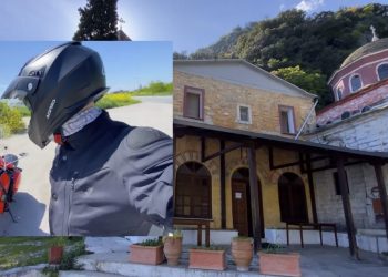 Λαρισαίος ταξίδεψε με vespa μέχρι το Άγιο Όρος – Έκανε εκεί Ανάσταση (ΒΙΝΤΕΟ)