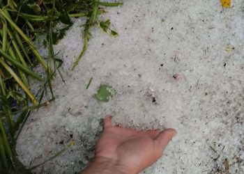 Έντονη βροχόπτωση και χαλάζι στην περιοχή του Παλαμά (ΕΙΚΟΝΕΣ)