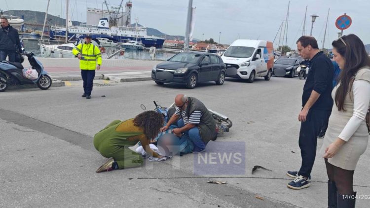 Σοβαρό τροχαίο στο λιμάνι του Βόλου: Αυτοκίνητο παρέσυρε δικυκλιστή και τον έστειλε στο νοσοκομείο (ΕΙΚΟΝΕΣ)