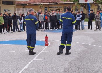 Μαθήματα αντιμετώπισης έκτακτων περιστατικών έλαβαν οι μαθητές του 5ου Γυμνασίου Τρικάλων