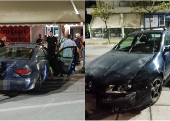 Βόλος: Τρελή πορεία αυτοκινήτου στην Αναλήψεως – Επεσε σε παρκαρισμένο όχημα και σε πεζό (ΕΙΚΟΝΕΣ)