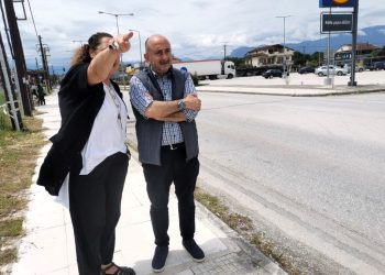 Αυτοψία Σακκά στον κόμβο οδού Πύλης για τις σχεδιαζόμενες κυκλοφοριακές παρεμβάσεις