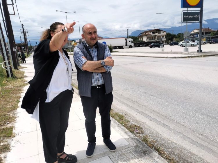 Αυτοψία Σακκά στον κόμβο οδού Πύλης για τις σχεδιαζόμενες κυκλοφοριακές παρεμβάσεις