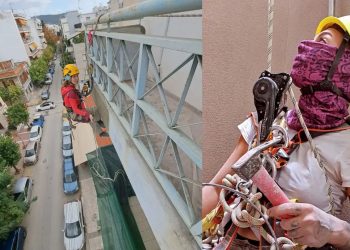 Η Βολιώτισσα Αγγελική είναι η πρώτη εναερίτισσα οικοδόμος στην Ελλάδα (ΕΙΚΟΝΕΣ)
