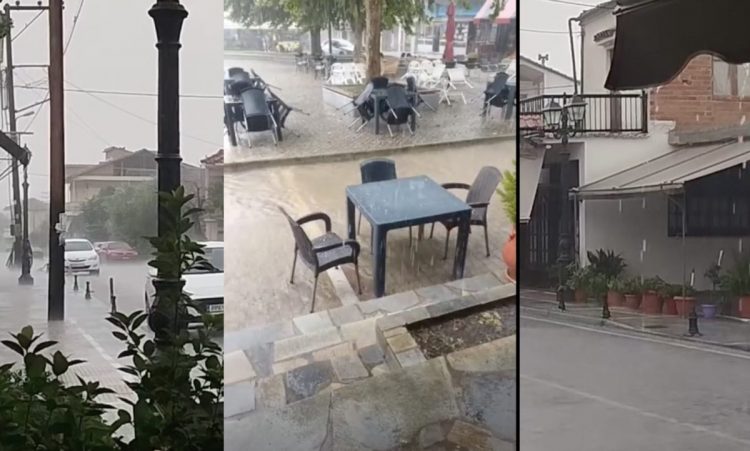 Χαλασμός Κυρίου στην Ελασσόνα – Έντονη καταιγίδα και χαλαζόπτωση σε αρκετές περιοχές (ΒΙΝΤΕΟ)