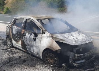 Κινητοποίηση της Πυροσβεστικής Καλαμπάκας για φωτιά σε αυτοκίνητο κοντά στην Μ. Κερασιά (ΕΙΚΟΝΕΣ)