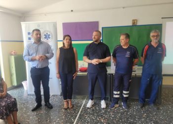 Στη Σαρακίνα συνεχίστηκε από τον Δήμο Μετεώρων και το ΕΚΑΒ το πρότυπο πρόγραμμα για την εκπαίδευση κατοίκων χωριών στην παροχή πρώτων βοηθειών