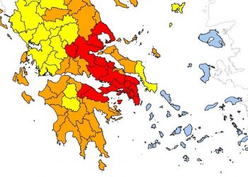 Ακραίος κίνδυνος πυρκαγιά για αύριο σε πολλές περιοχές της χώρας