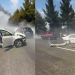 Δείτε βίντεο: Καραμπόλα αυτοκινήτων μετά από σύγκρουση με όχημα της Πυροσβεστικής – Δύο τραυματίες